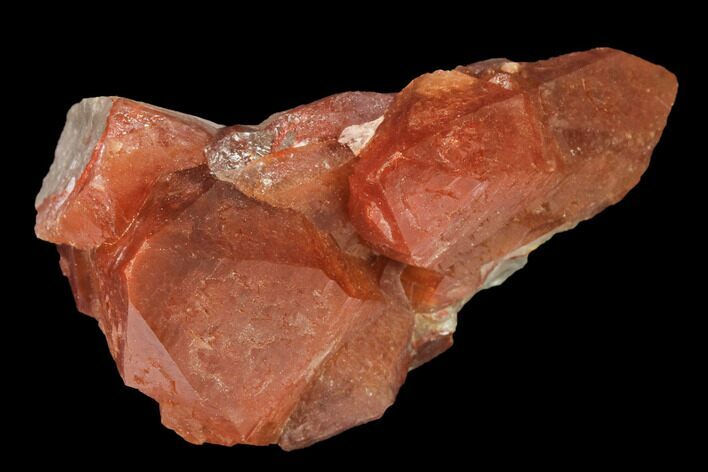Natural, Red Quartz Crystal Cluster - Morocco #142923